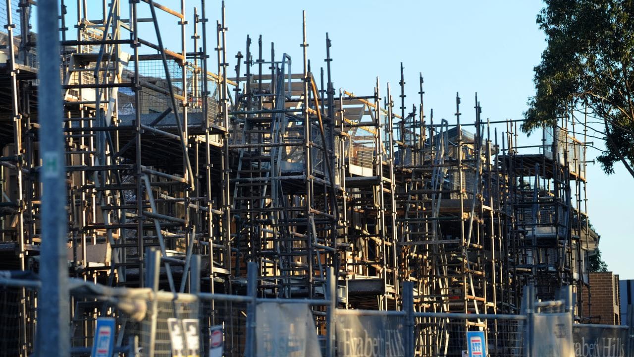 New townhouses being built
