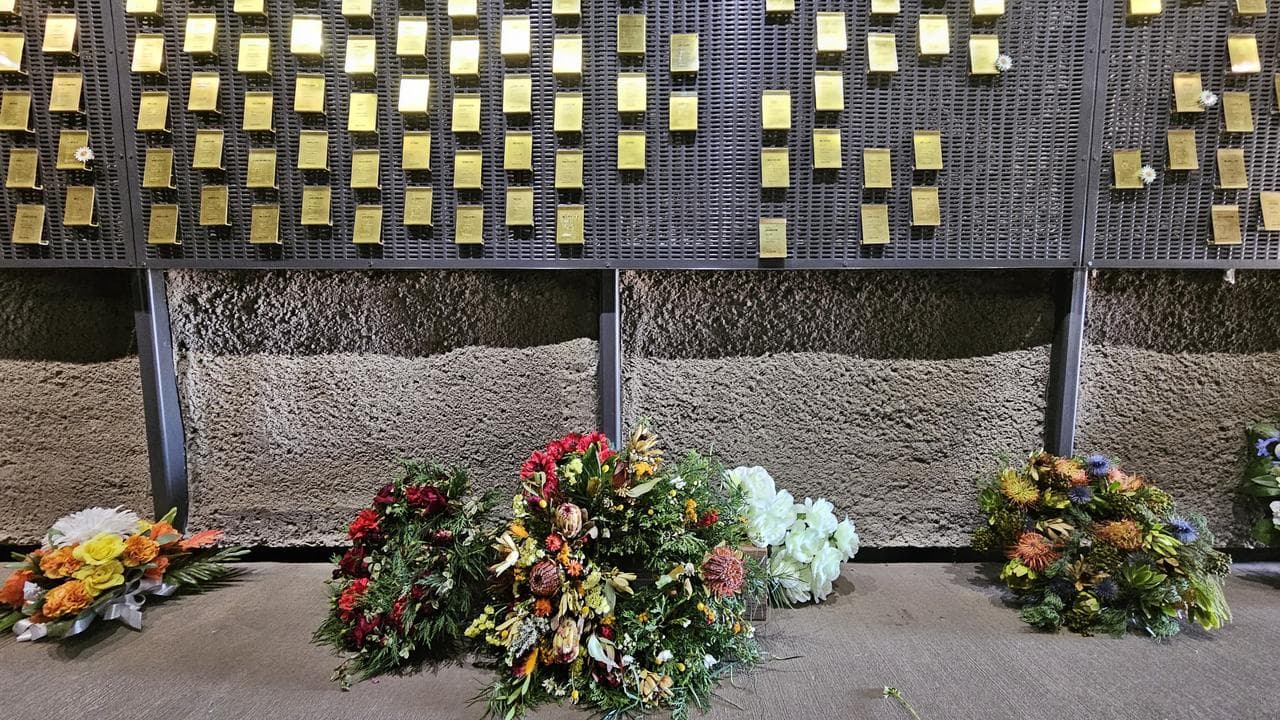 Tributes flow for two people killed in a mine explosion.