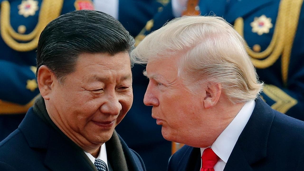 Chinese President Xi Jinpuing and US President Donald Trump
