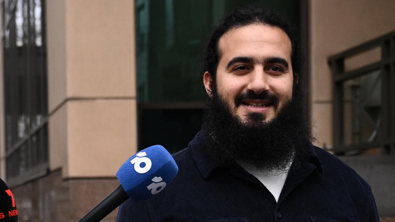 Yusuf Issam leaves the Melbourne Magistrates Court (file image)