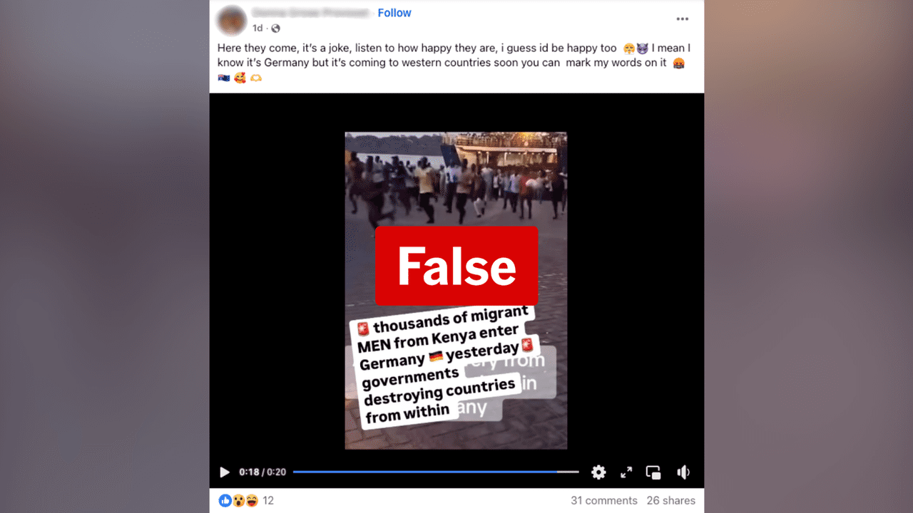 A screenshot of a Facebook video.