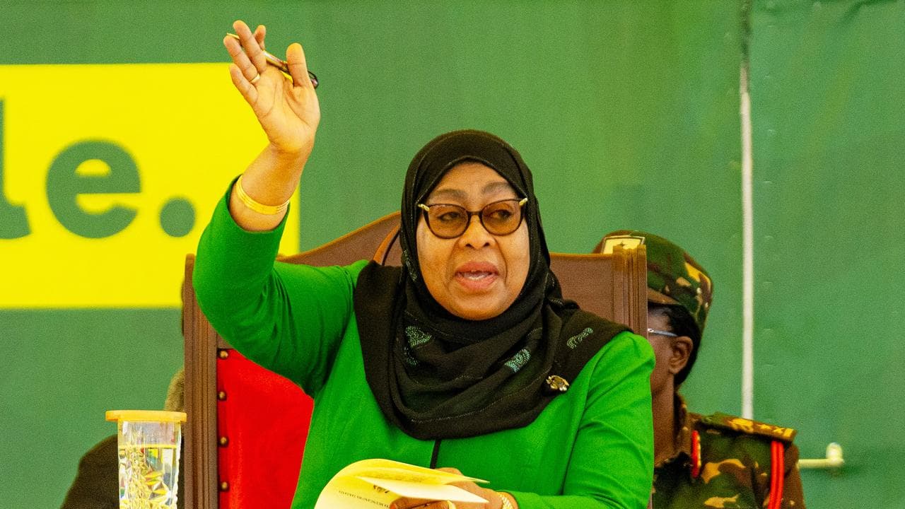 Tanzanian President Samia Suluhu Hassan