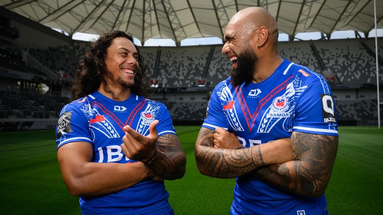 (L-R) Jarome Luai and Junior Paulo.