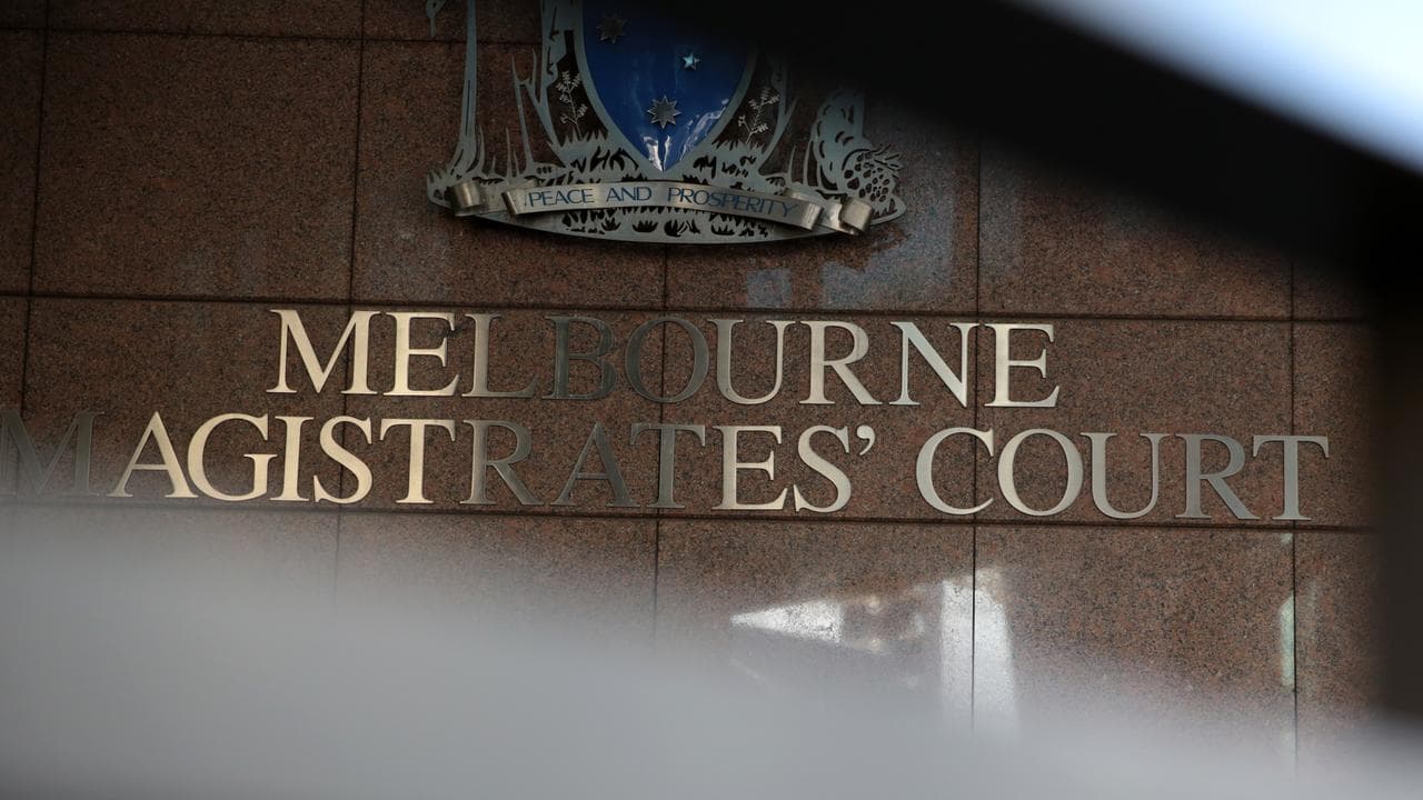 Signage at Melbourne Magistrates Court (file image)