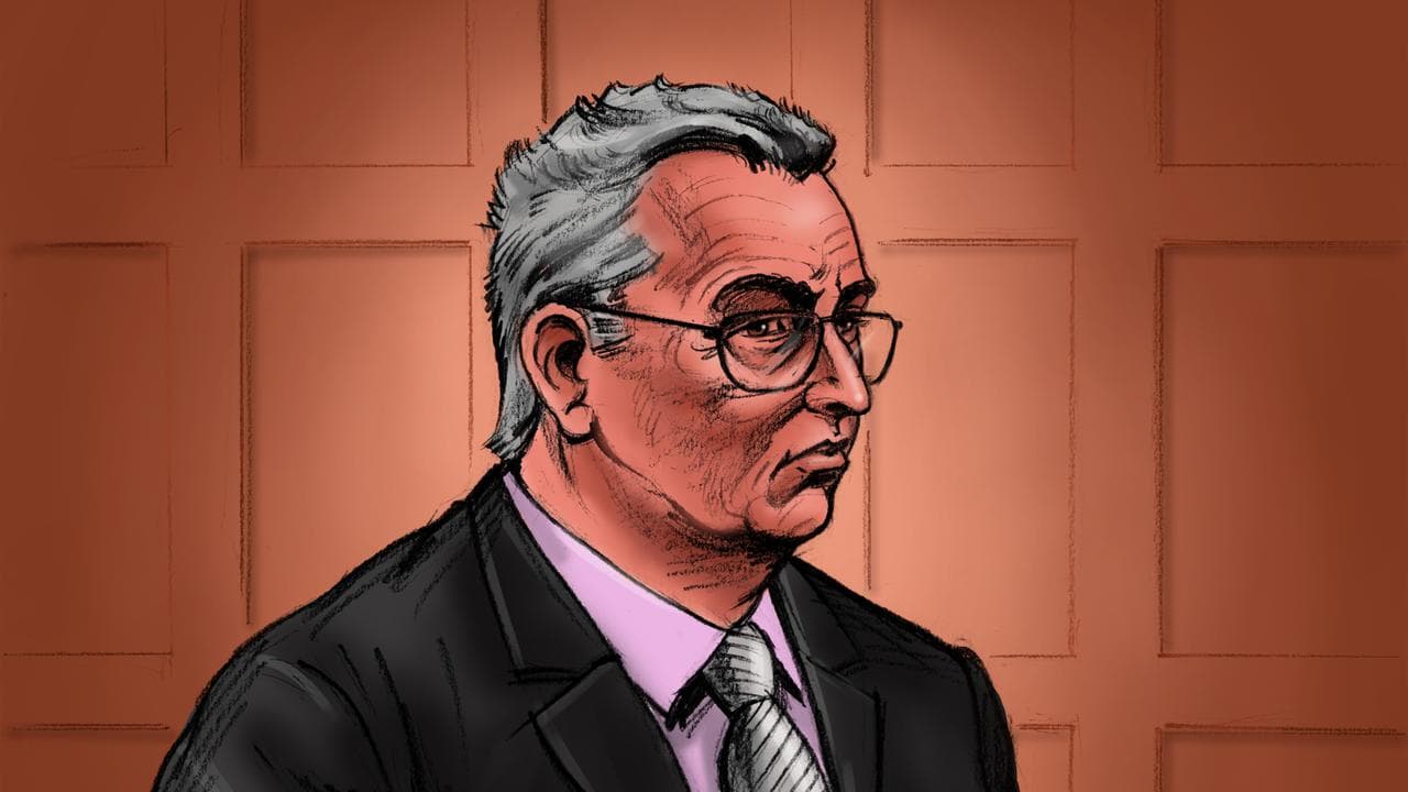 A court sketch of Greg Lynn (file image)