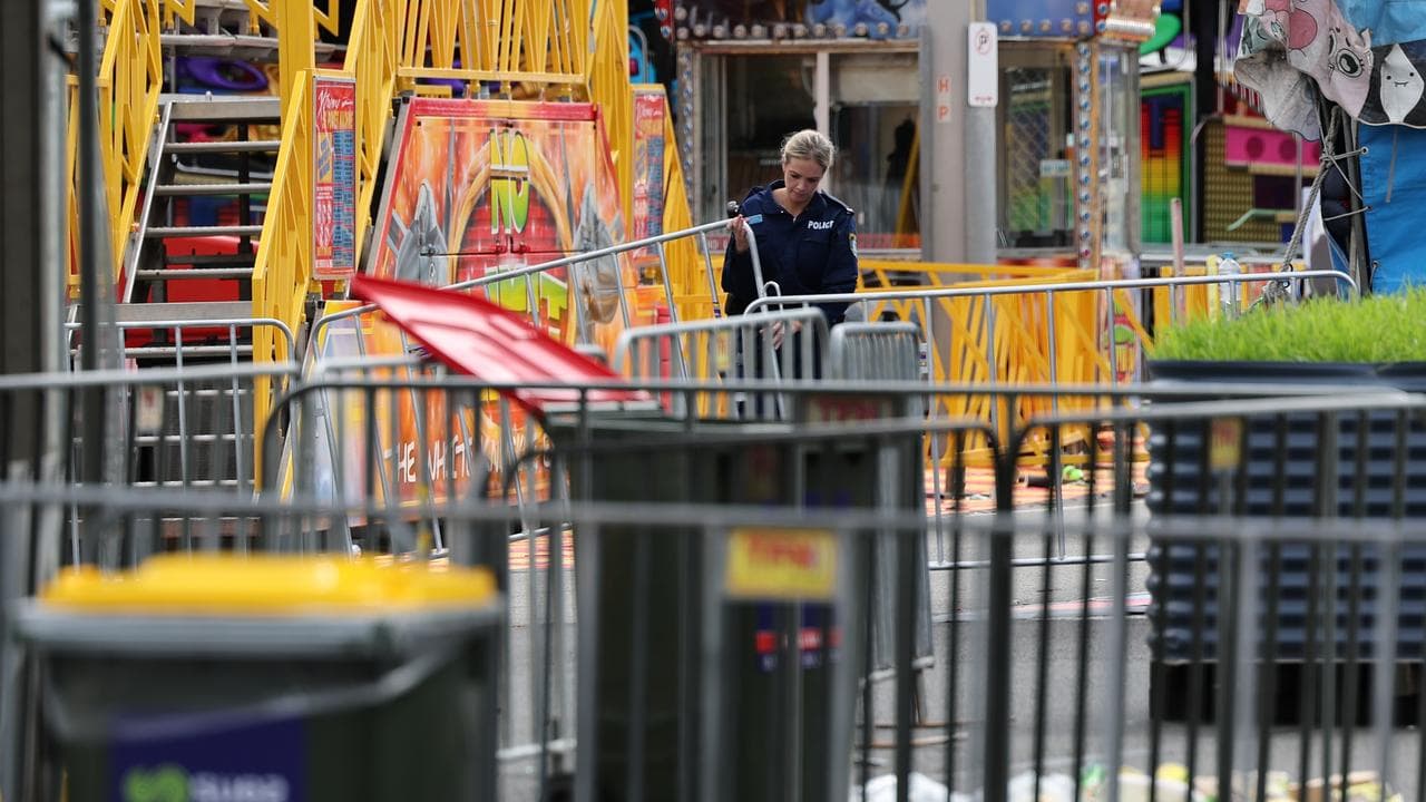 A police forensics officer at the stabbing scene (file image)