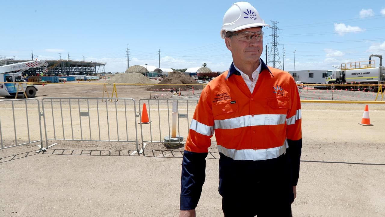 Angus Taylor at a power station.
