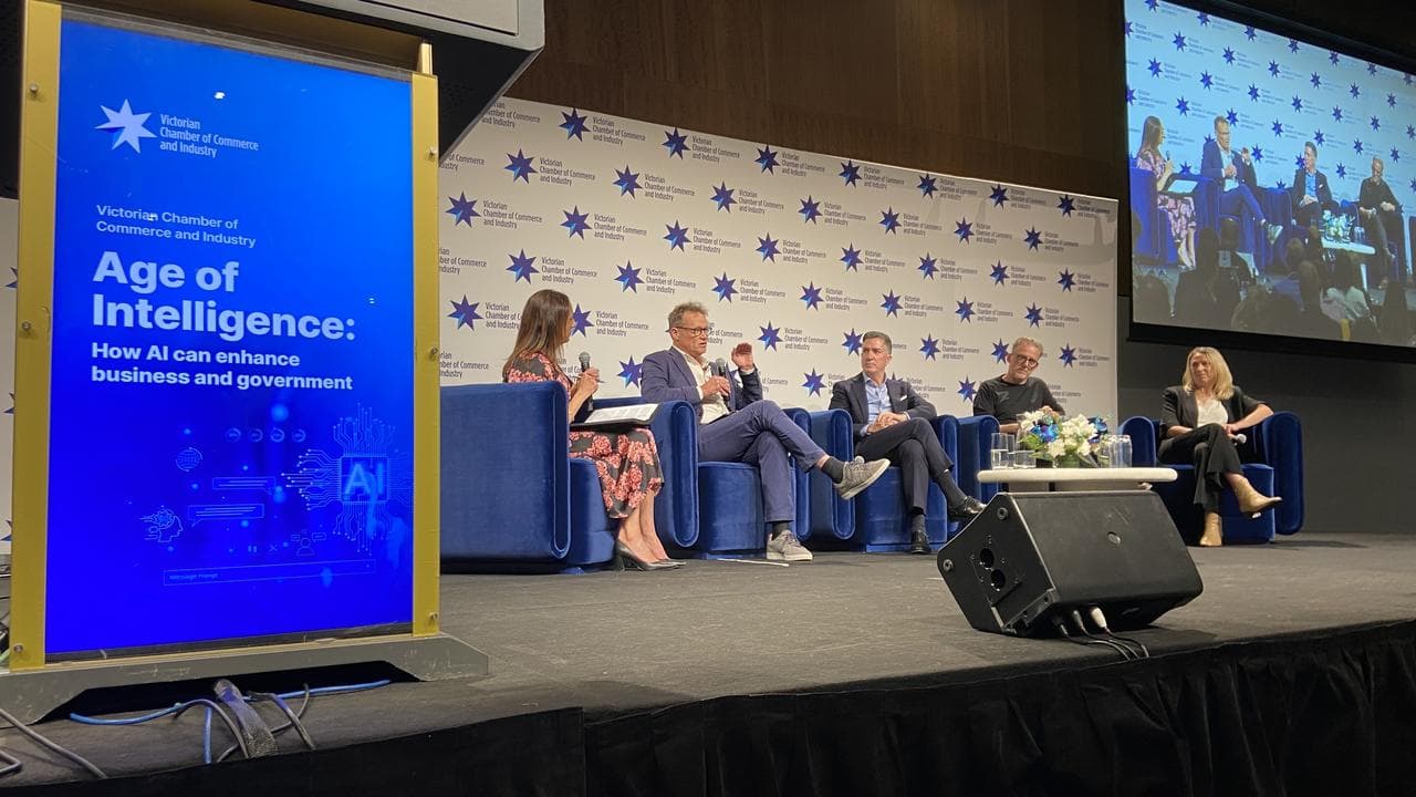 A business event on AI in Melbourne, in October 2025