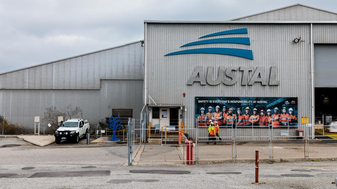 A general view of Austal Ships in Perth
