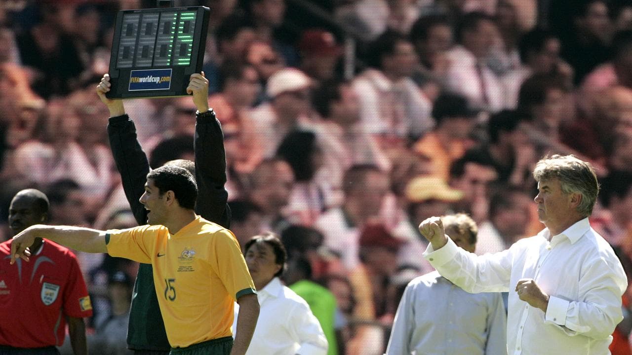 Australia's coach Guus Hiddink