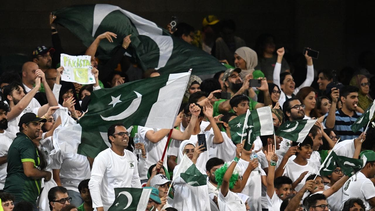 Pakistan cricket fans at The Gabba (file)