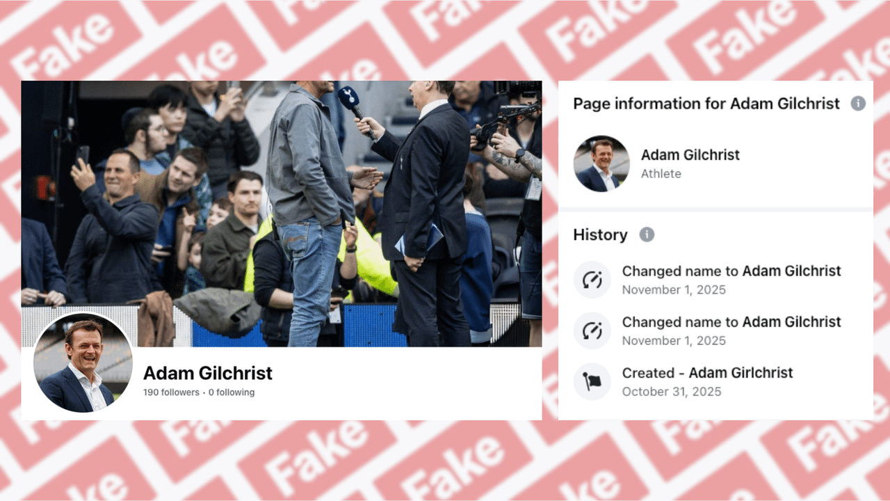 A screenshot of a Facebook account.