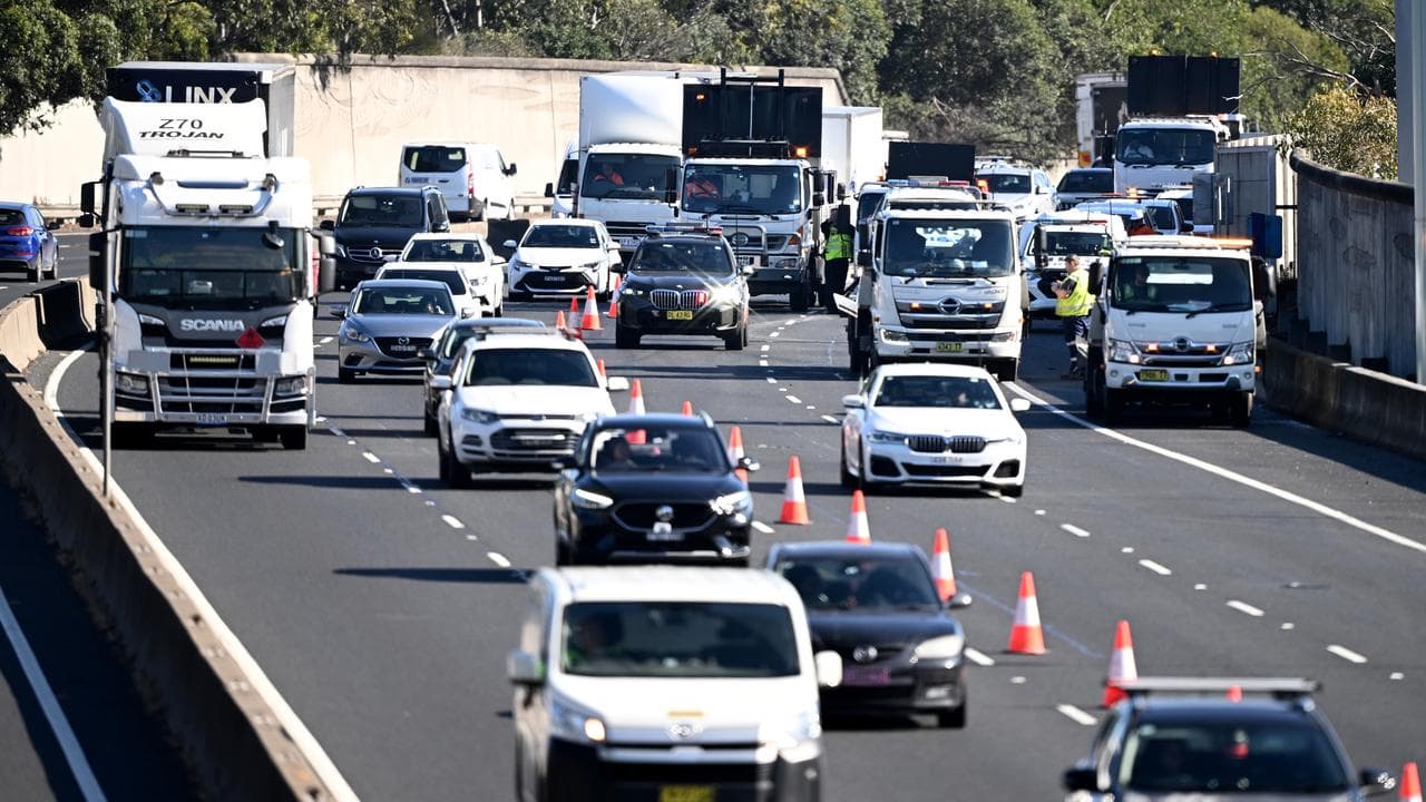 The M4 motorway in Sydney.