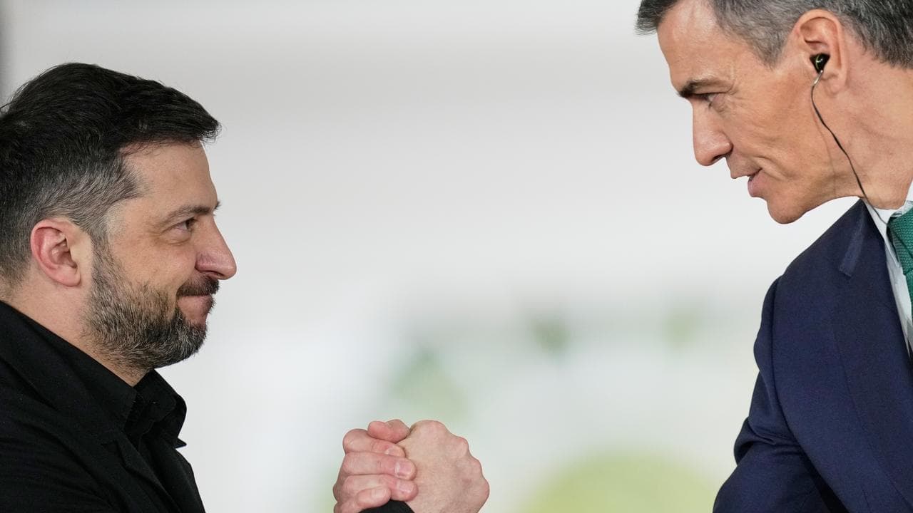 President Volodymyr Zelenskiy and Spanish Prime Minister Pedro Sanchez