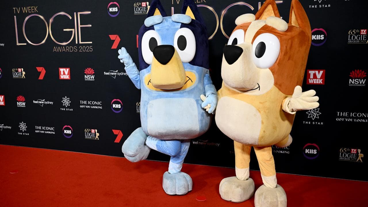 Bluey and Bingo at the Logie Awards (file image)