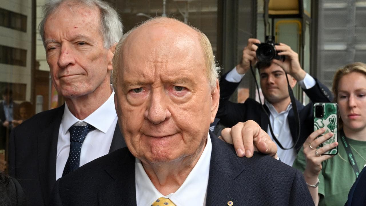 Former radio broadcaster Alan Jones (file)