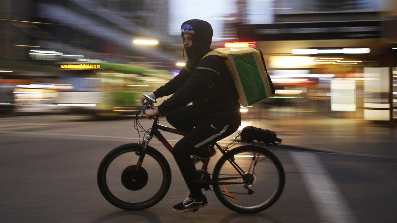 A delivery rider (file image)