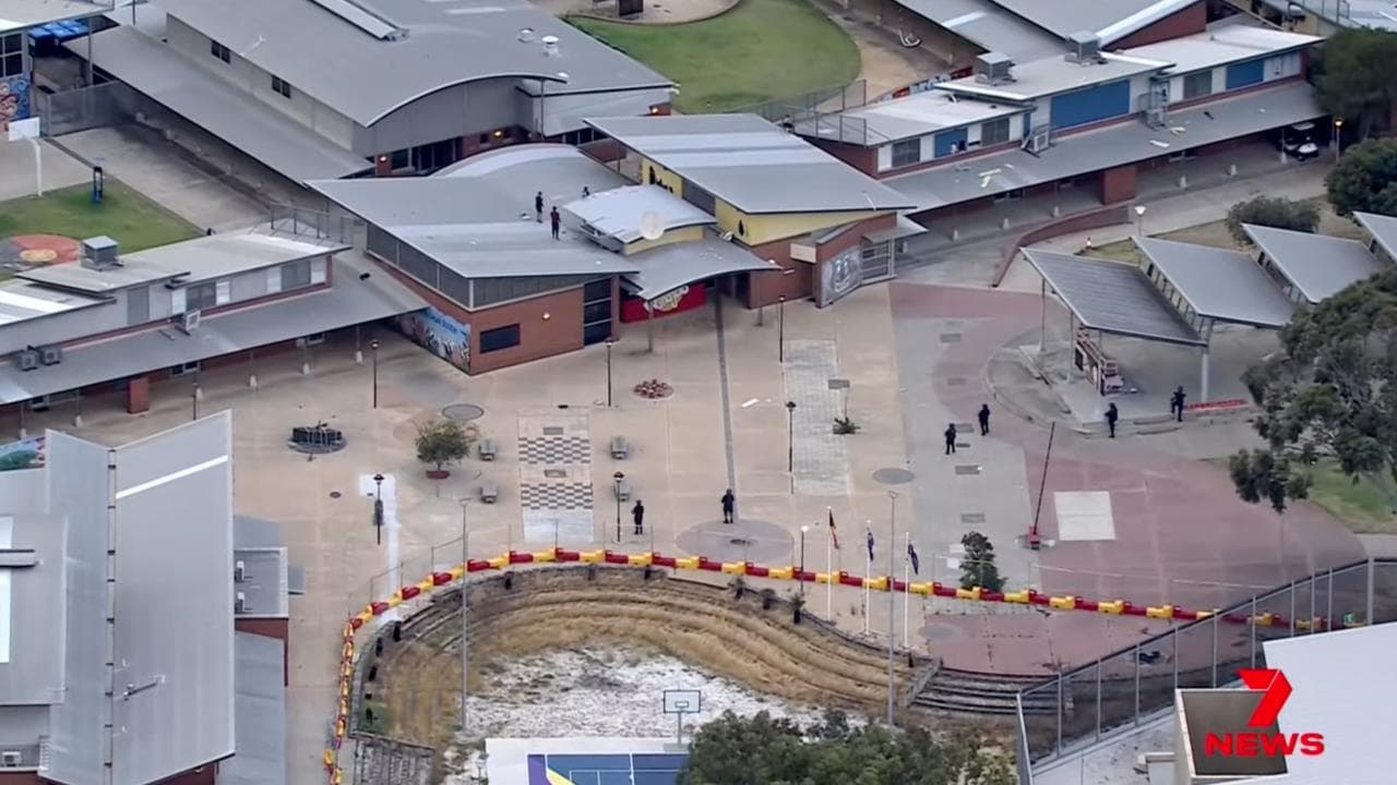 Detainees on the roof of at Banksia Hill