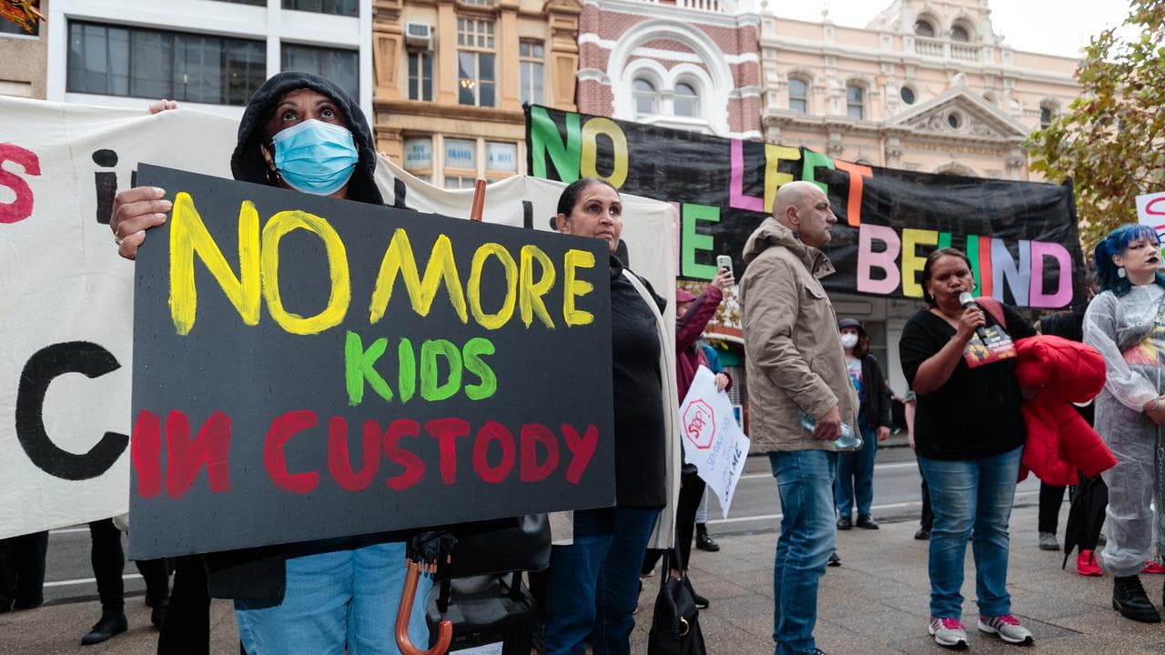 Protesters at a rally in Perth (file image)