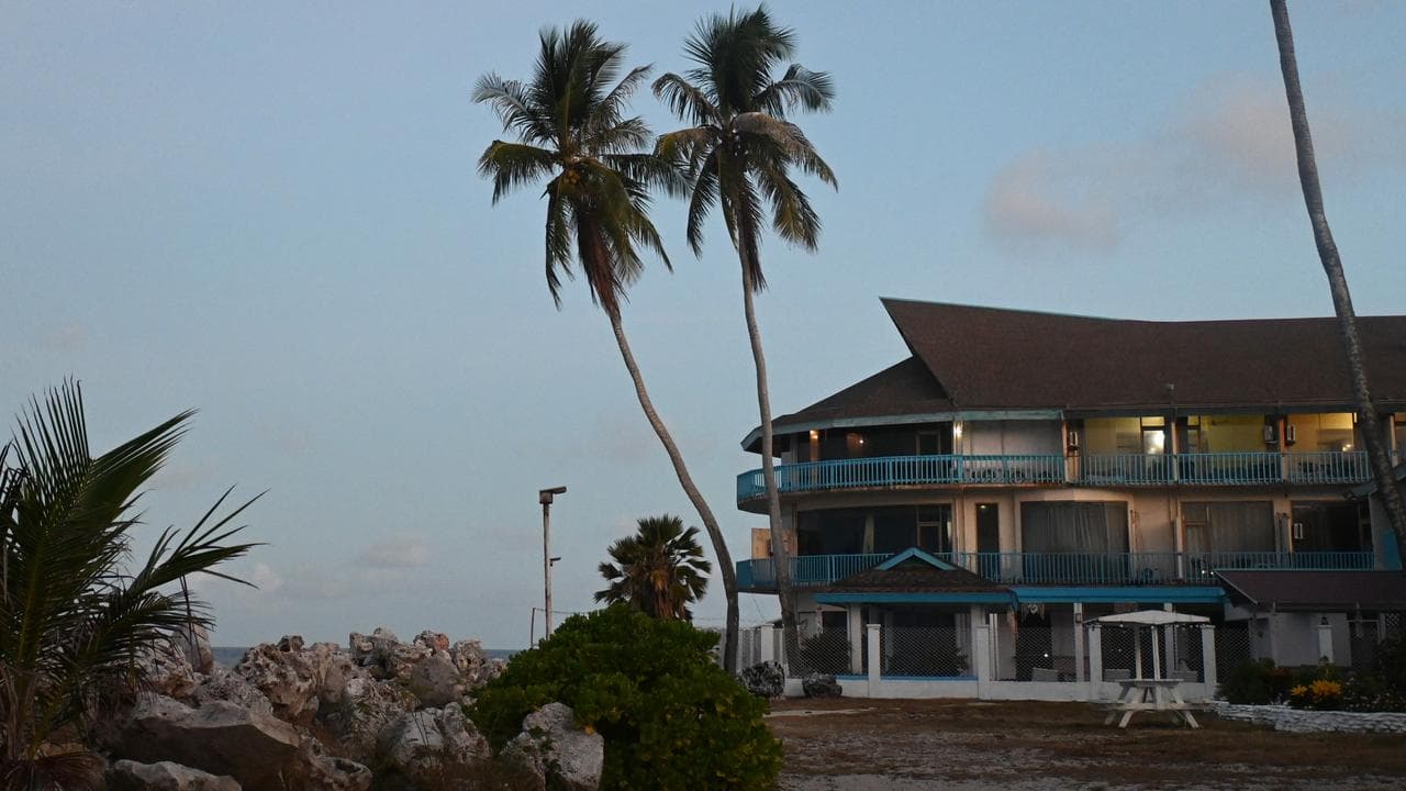 A view of the Nauru coastline
