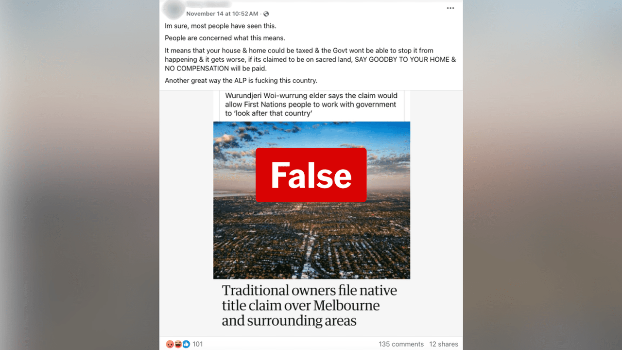 A screenshot of a Facebook post.