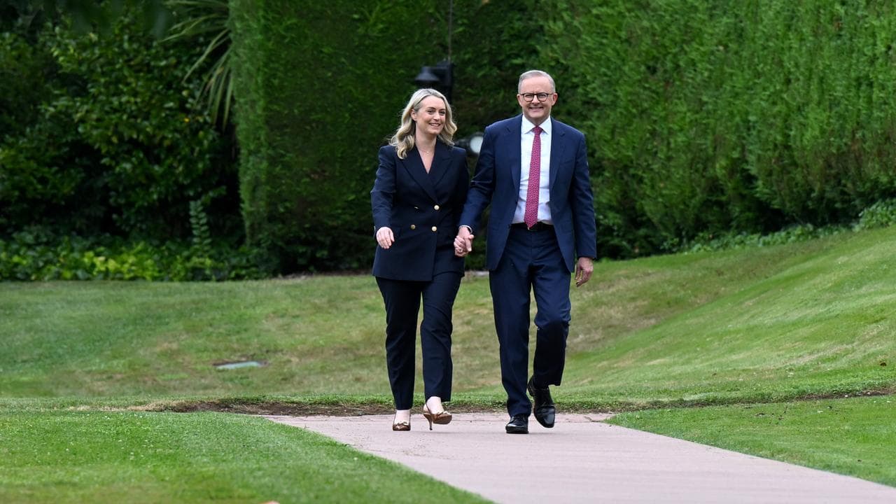 Jodie Haydon and Anthony Albanese