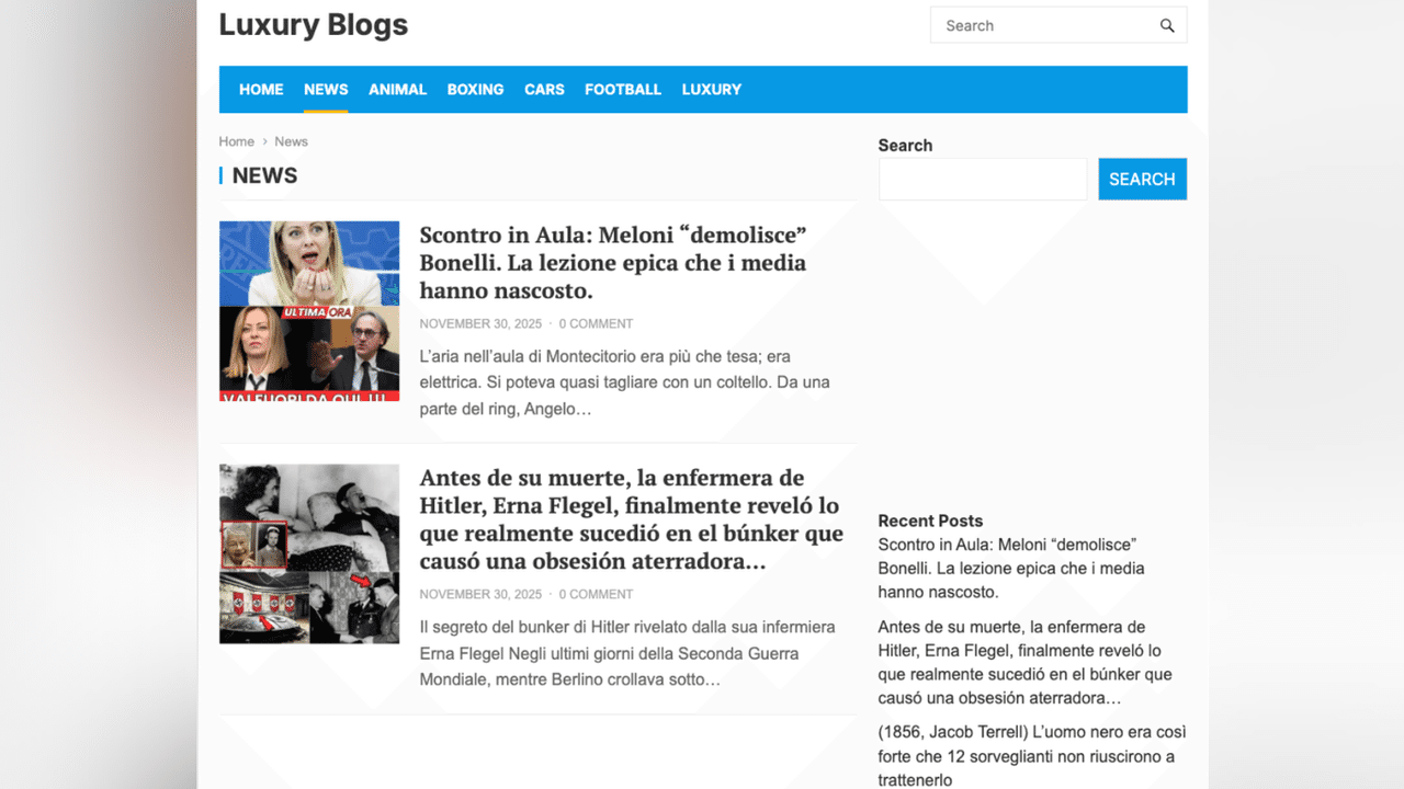 A screenshot of a website.