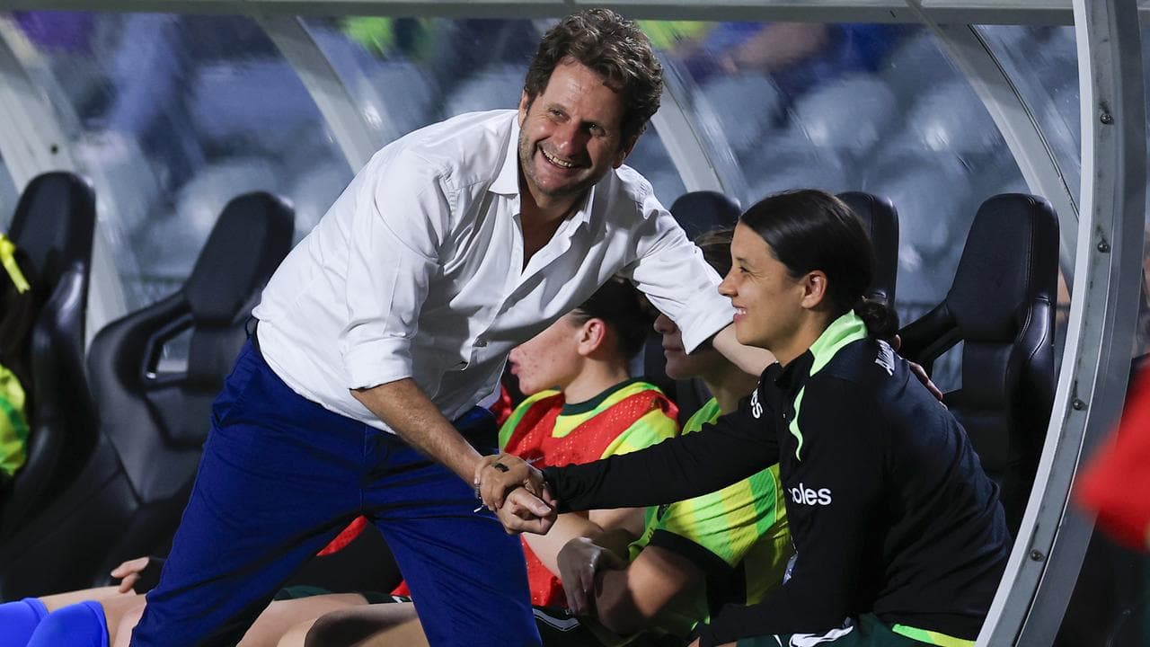 Joe Montemurro and Sam Kerr