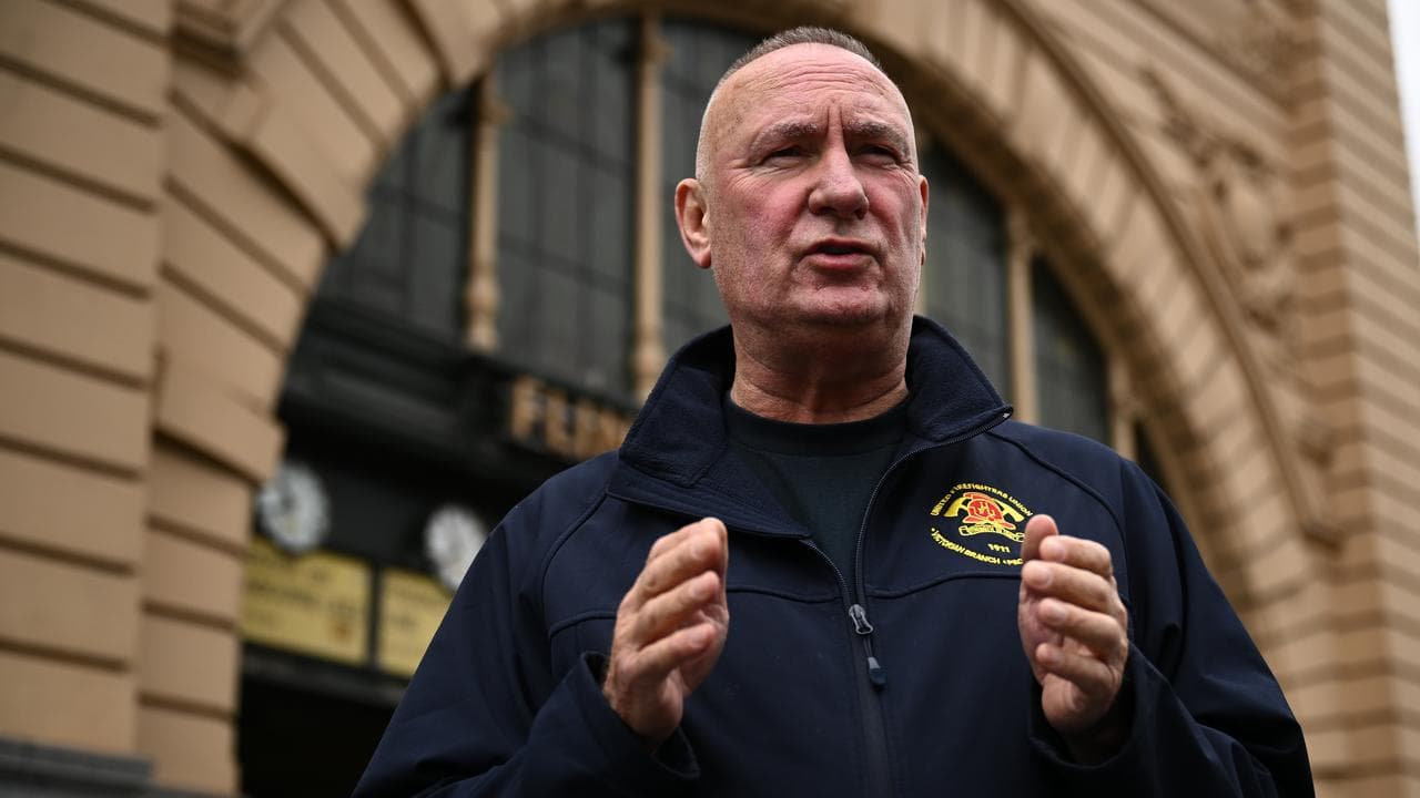 United Firefighters Union secretary Peter Marshall (file image)