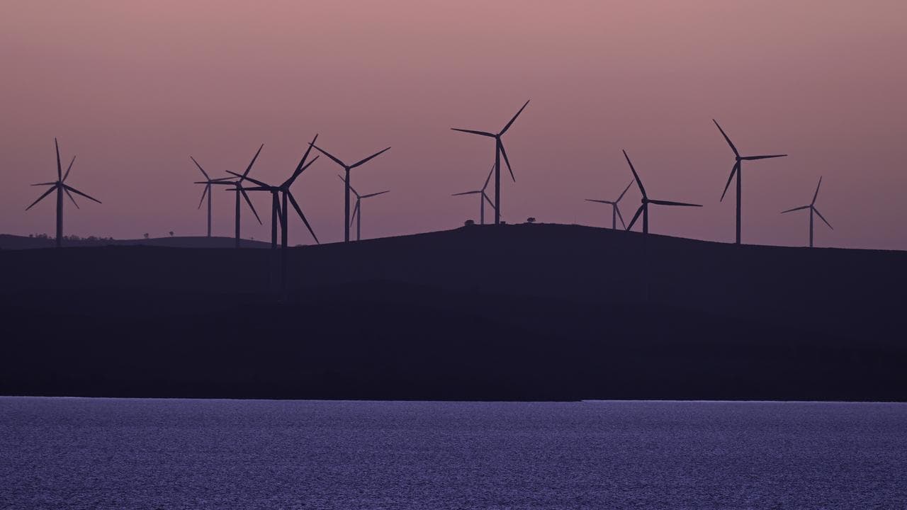 Power-generating wind turbines (file image)