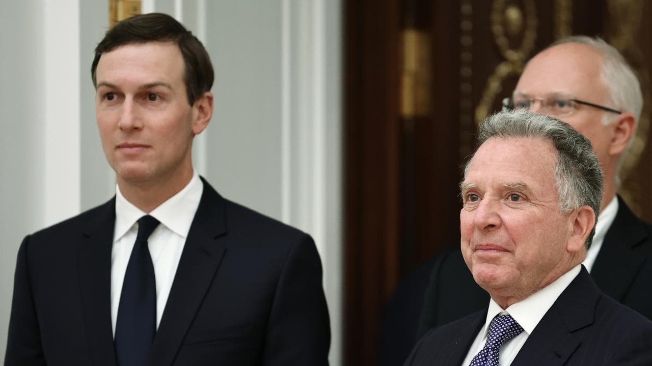 Jared Kushner and US special envoy Steve Witkoff