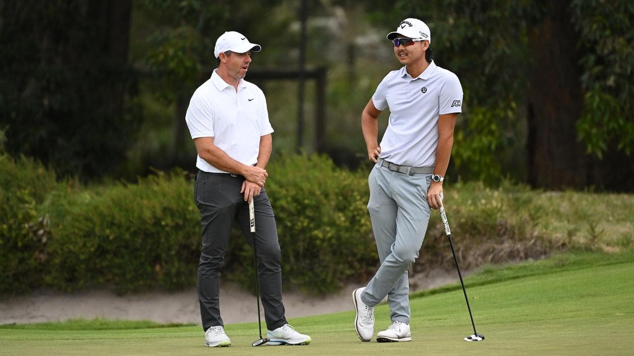 Rory McIlroy and Min Woo Lee