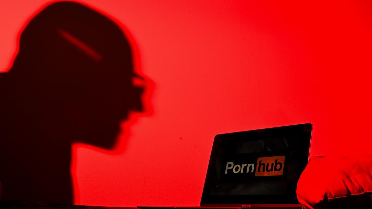 Man watching porn