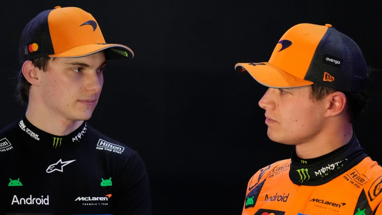 McLaren teammates Oscar Piastri and Lando Norris
