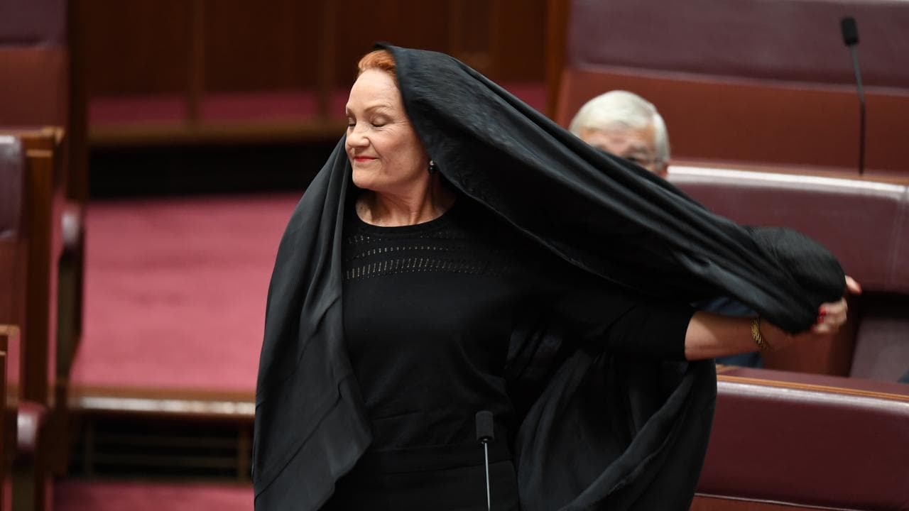 PAULINE HANSON SENATE BURQA