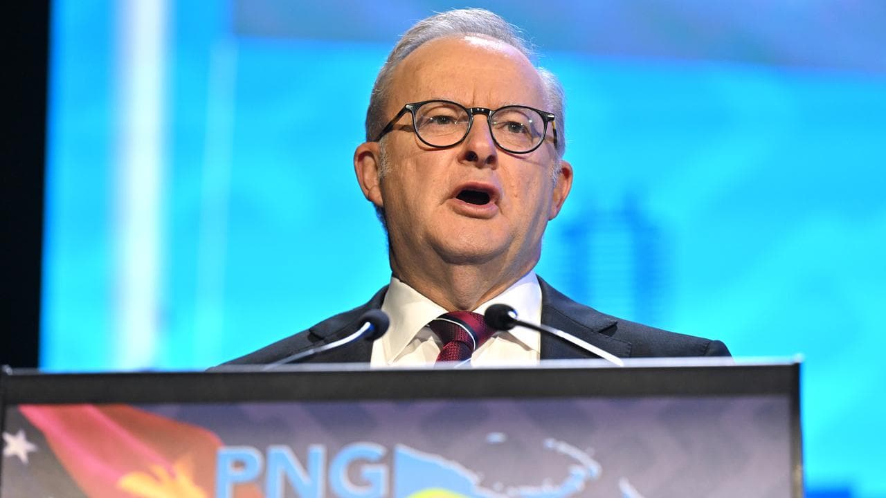 Anthony Albanese speaks at the Papua New Guinea Investment Week 2025