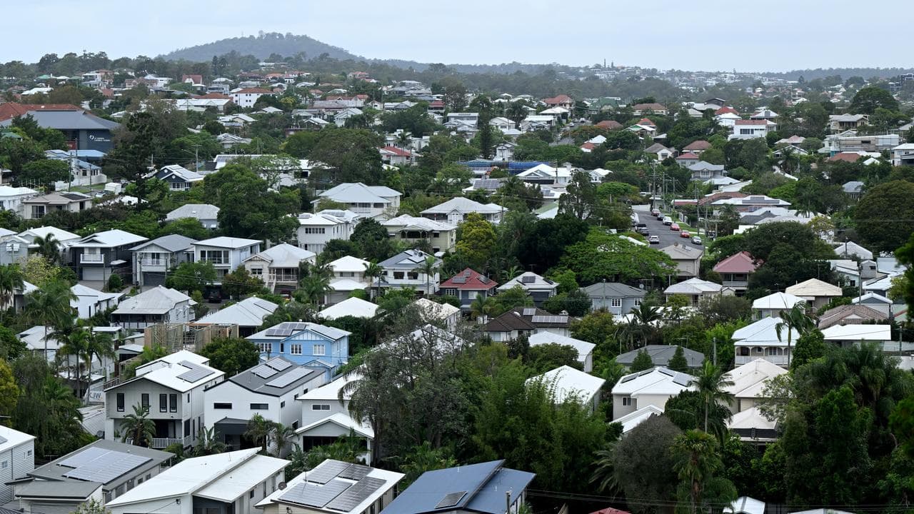 Residential homes in the suburban Brisbane (file image)