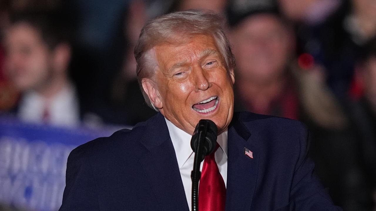 President Donald Trump speaks at a rally in Pennsylvania