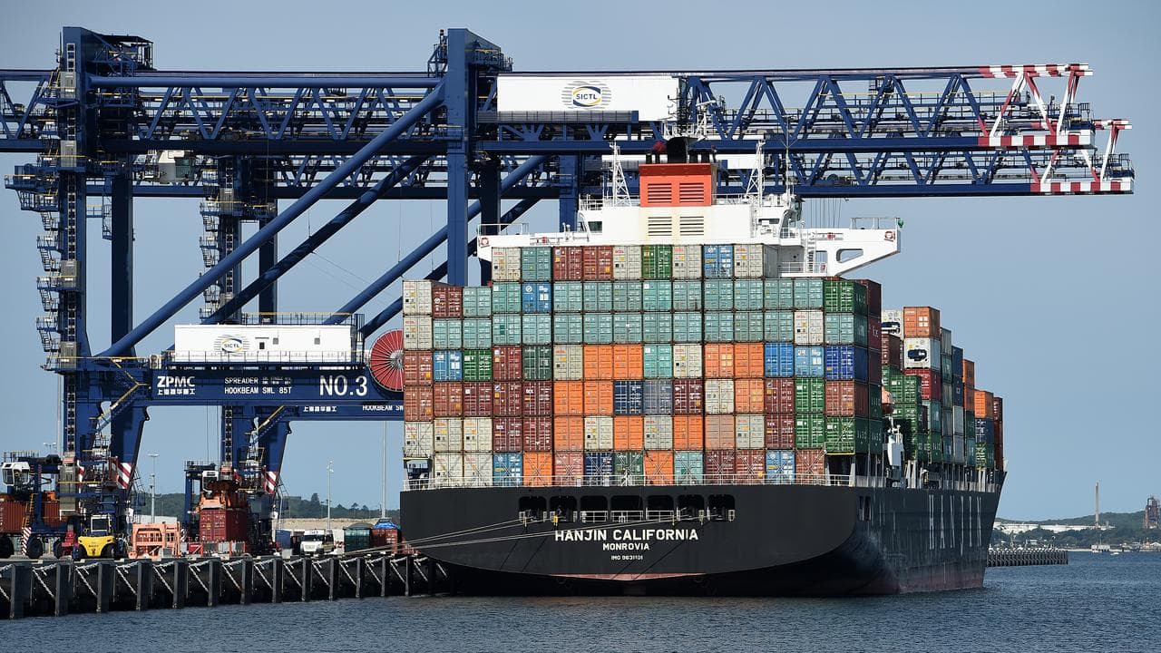 Port Botany shipping and container terminal (file image)