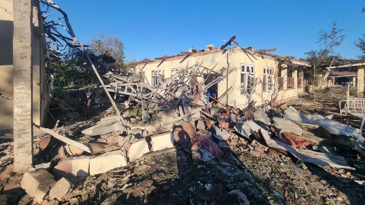 Military air strike in Mrauk-U township, Myanmar