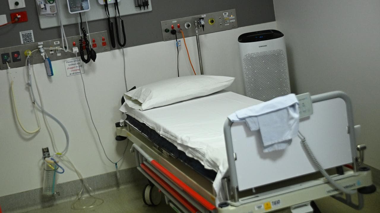 A hospital bed (file image)