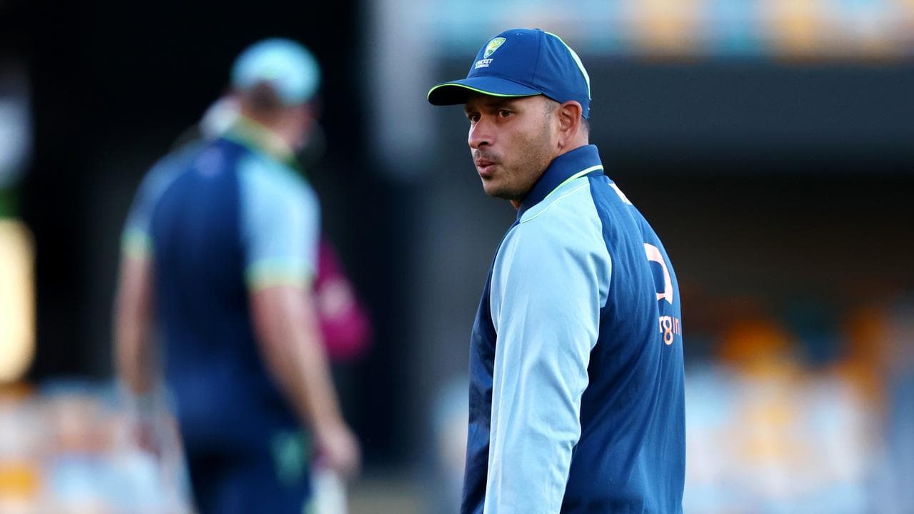 Usman Khawaja during an Australian Cricket Team