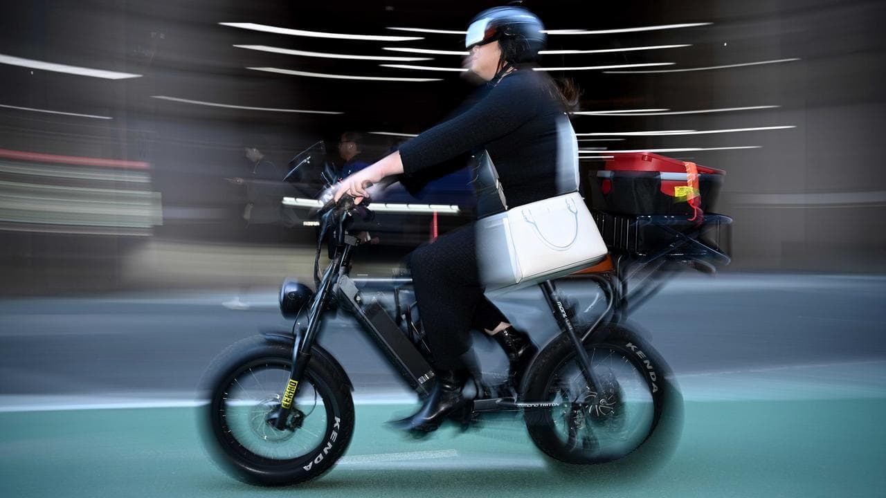 E-bike rider (file)