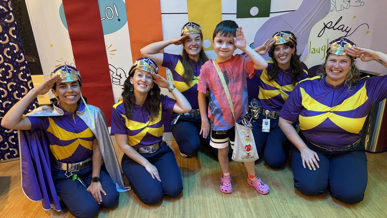 Boston Willett with the Starlight captains