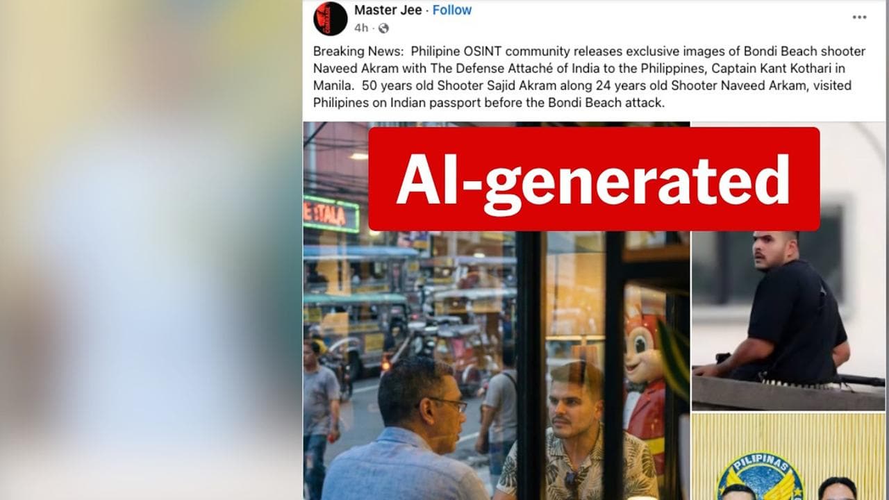 Screenshot of an AI generated image.