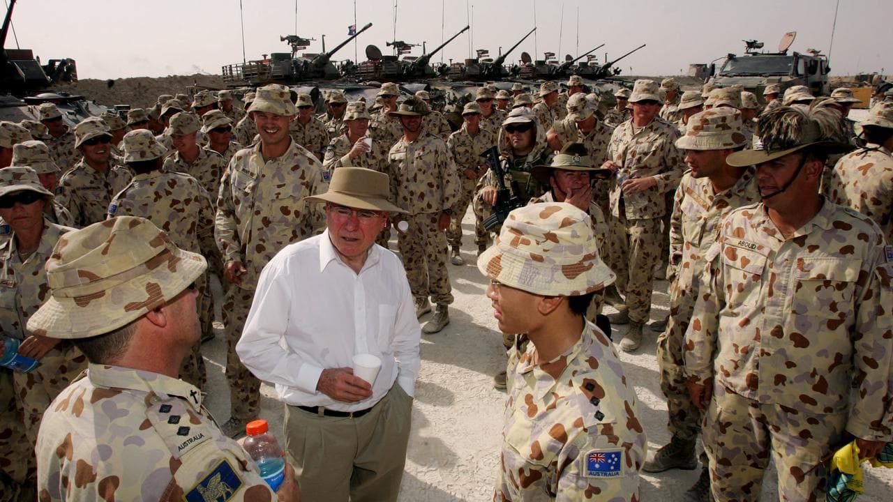 John Howard visits troops in Afghanistan