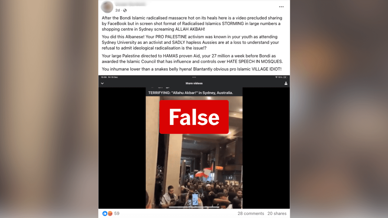 A screenshot of a Facebook post.