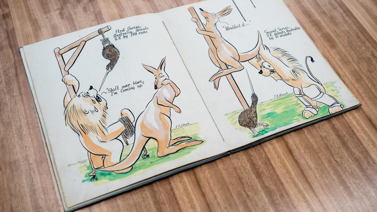 Cartoons for the "Ersatz Ashes" series. 