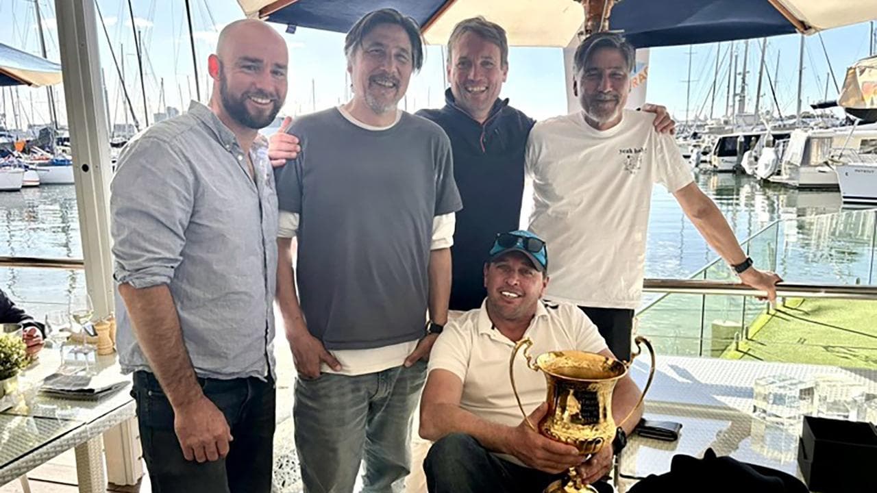 Marc (second from left) and Louis (right) Ryckmans.