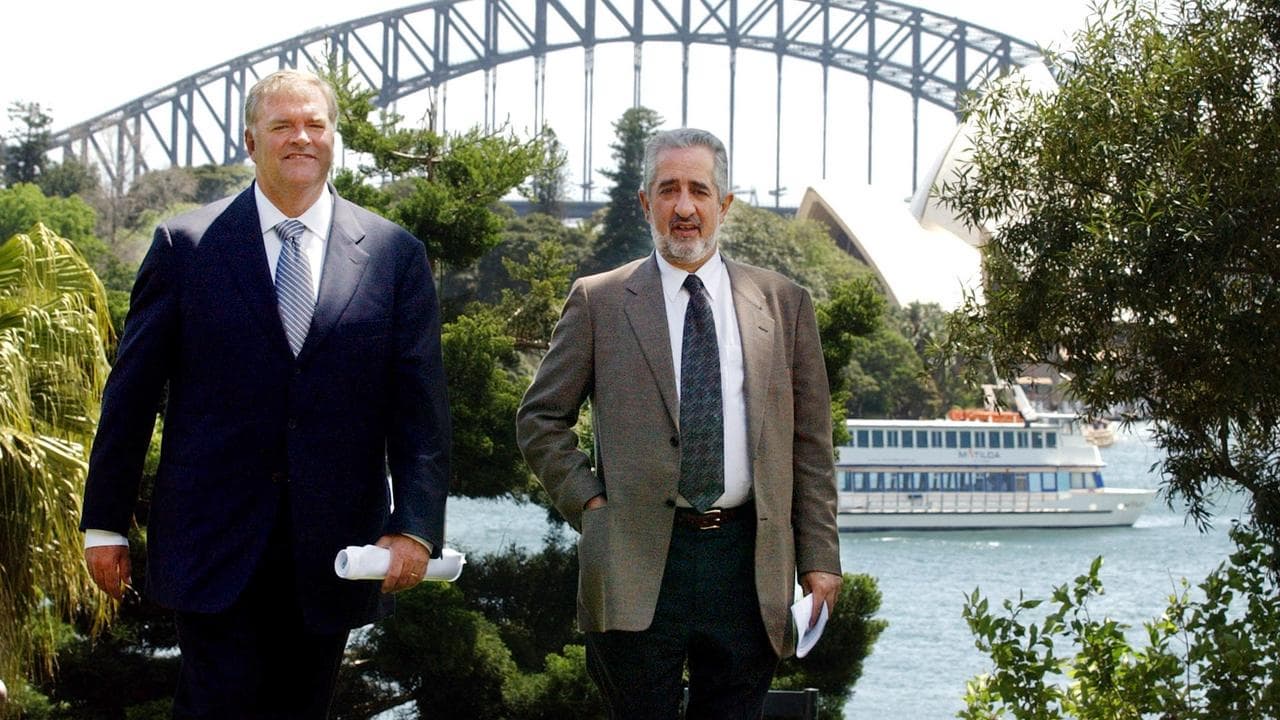 A file photo of Kim Beazley and Nick Bolkus 